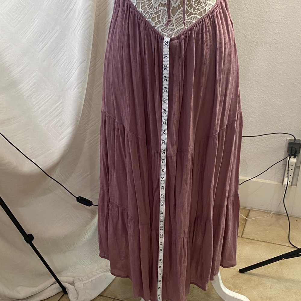 Wild Pearl Dusty Rose Halter Midi Dress - Picture 5 of 16